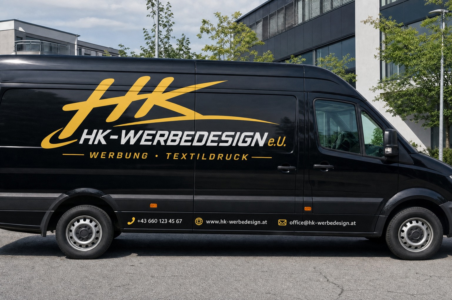 Fahrzeugbeschriftung Mockup – HK-Werbedesign